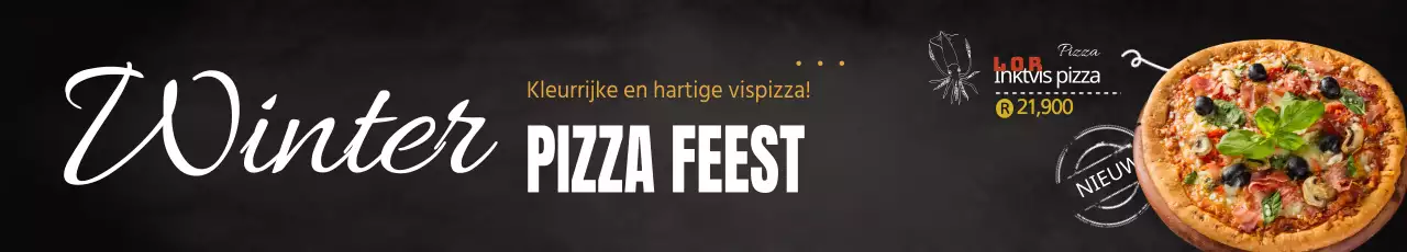Nieuw zeevruchten pizza menu