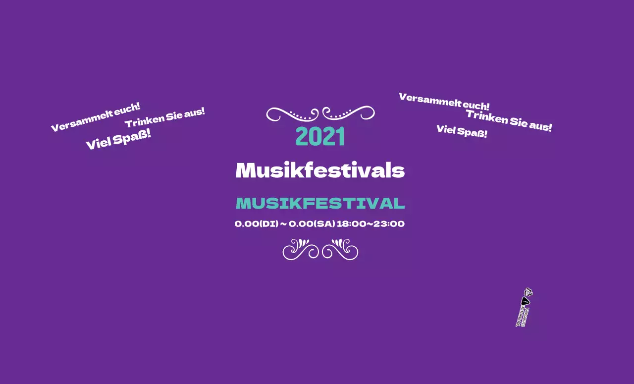 Lila Musikfestival Veranstaltung