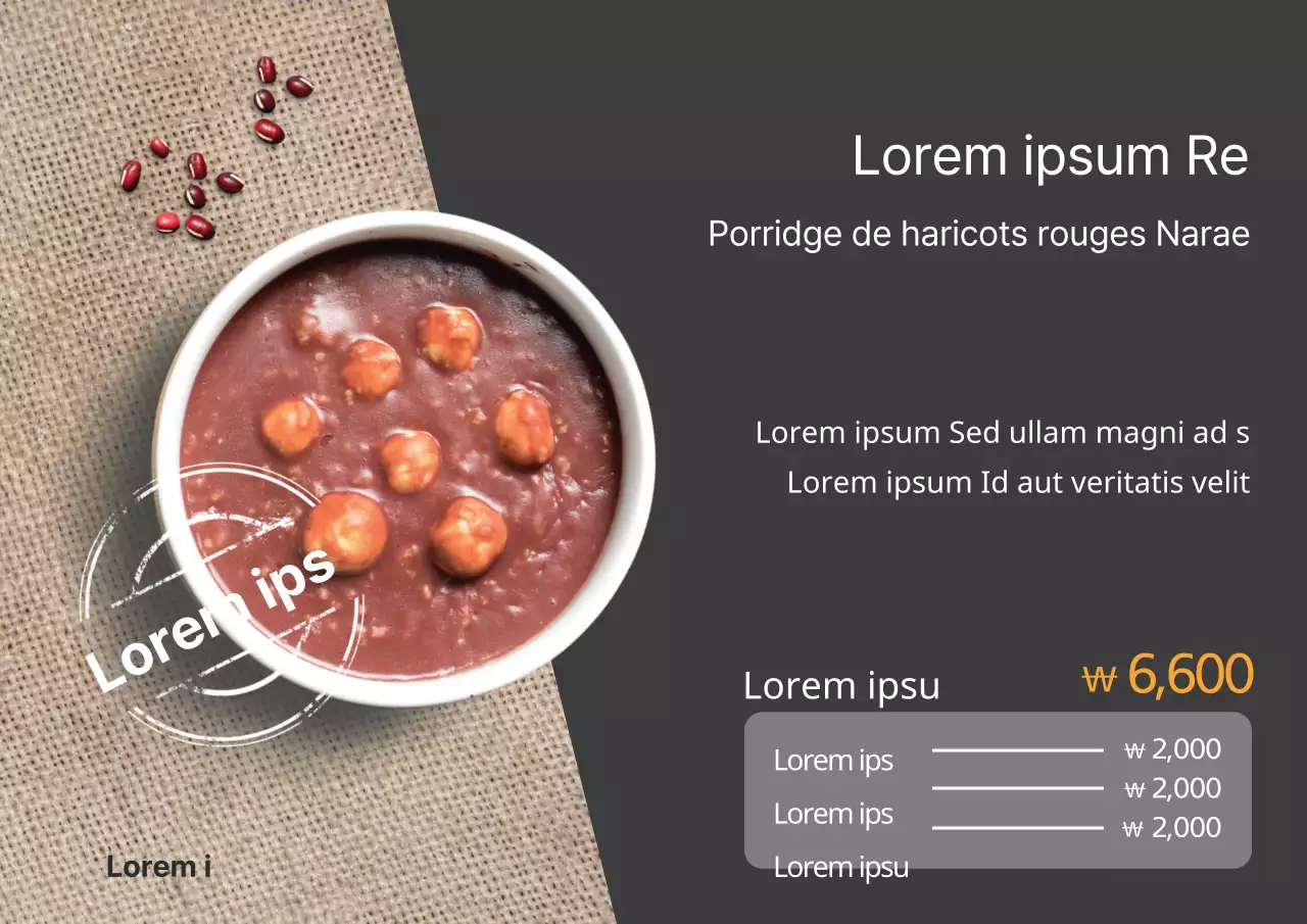 Porridge d'hiver aux haricots rouges Open Event