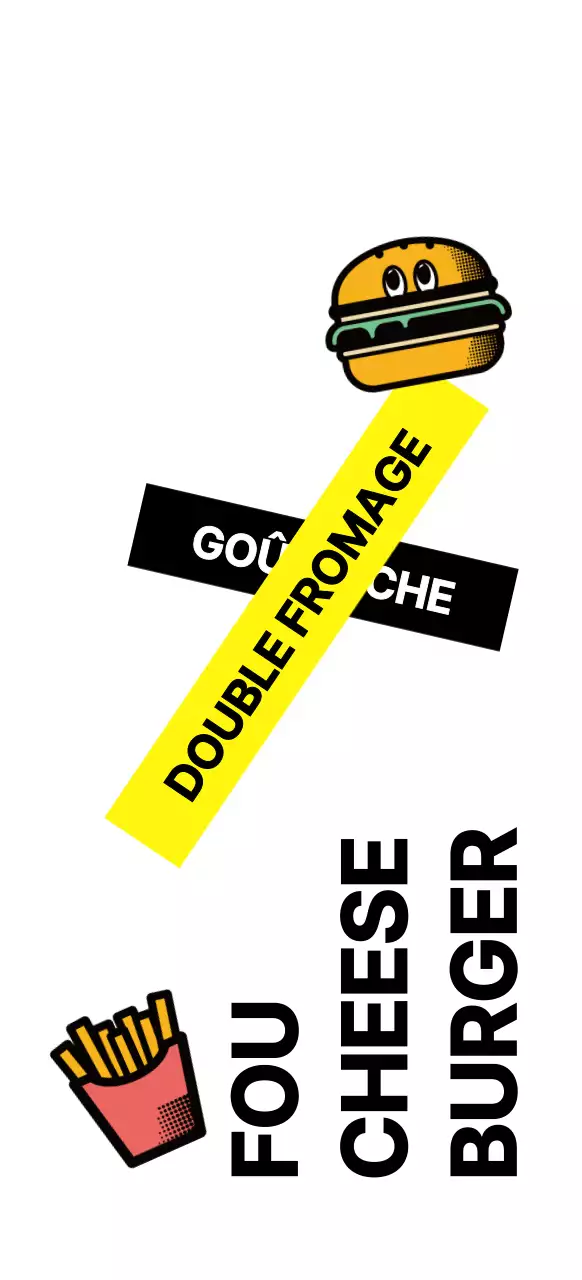 Des hamburgers faits à la main en noir et jaune