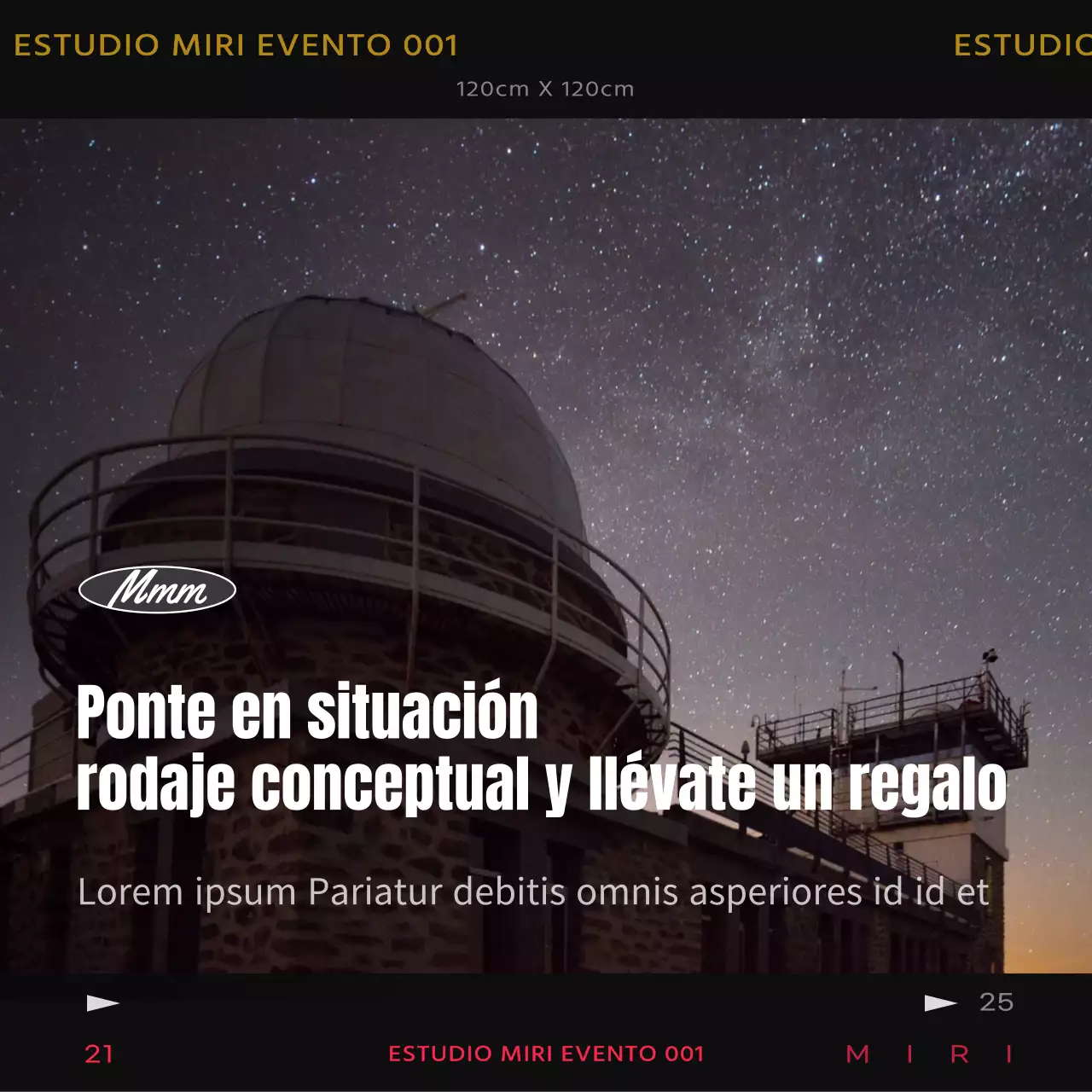 Guía de eventos de Video Film Concepts Studio