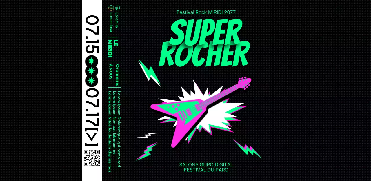 Concevoir une étiquette de bouteille d'eau cartoonesque pour un festival amusant