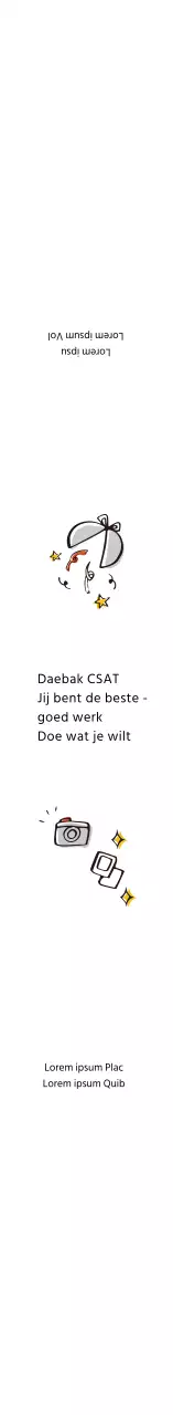 Witte Eenvoudige Illustratie SAT Examen Wensen Sticker