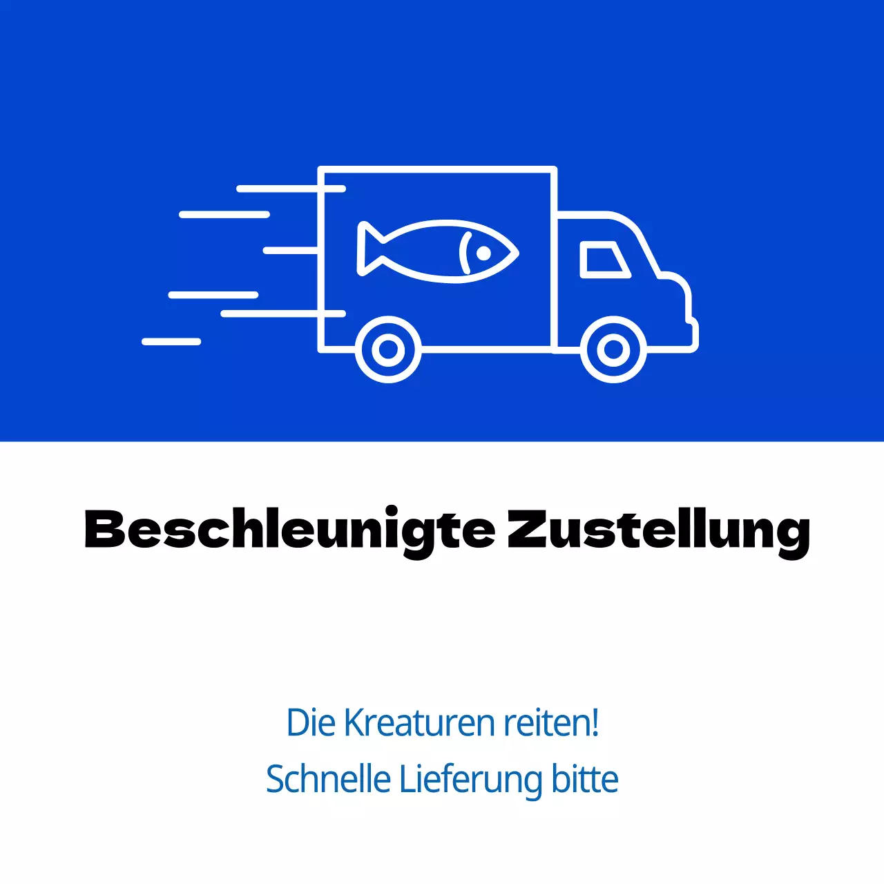 Notfalllieferung von Meeresfrüchten