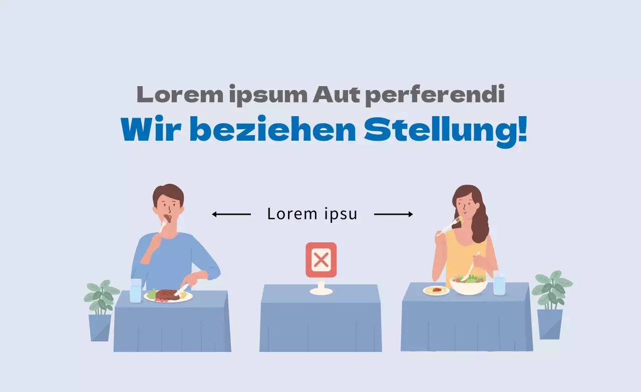 Blaue Abbildung: Saubere Koronavermeidung