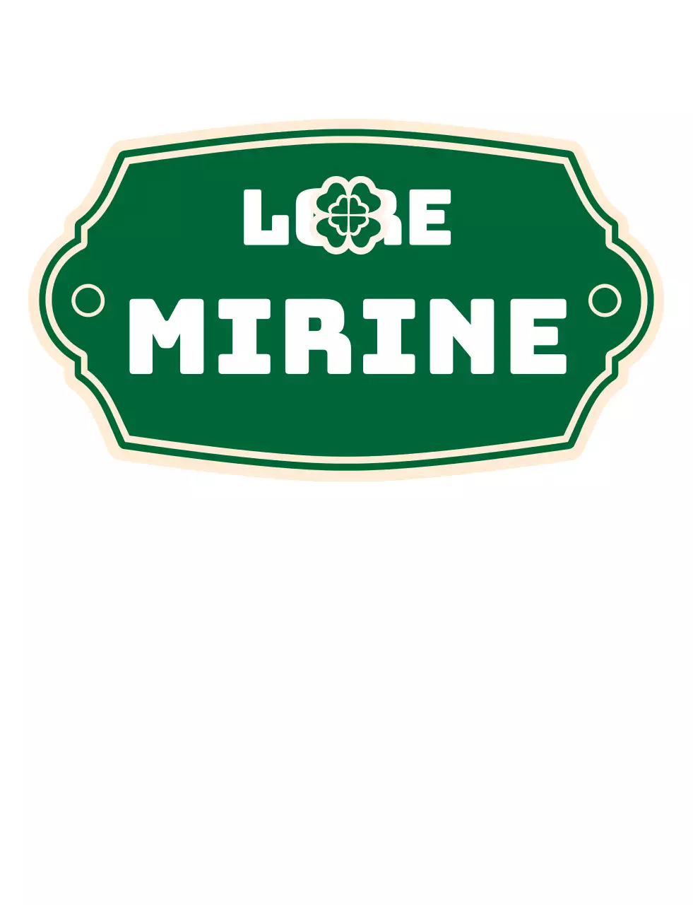 Een bistromenu met een retro groen logo