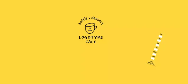 Gele handgetekende illustratie