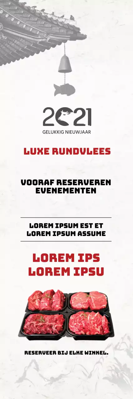 wit foto traditioneel voedsel hanwoo evenement reclame