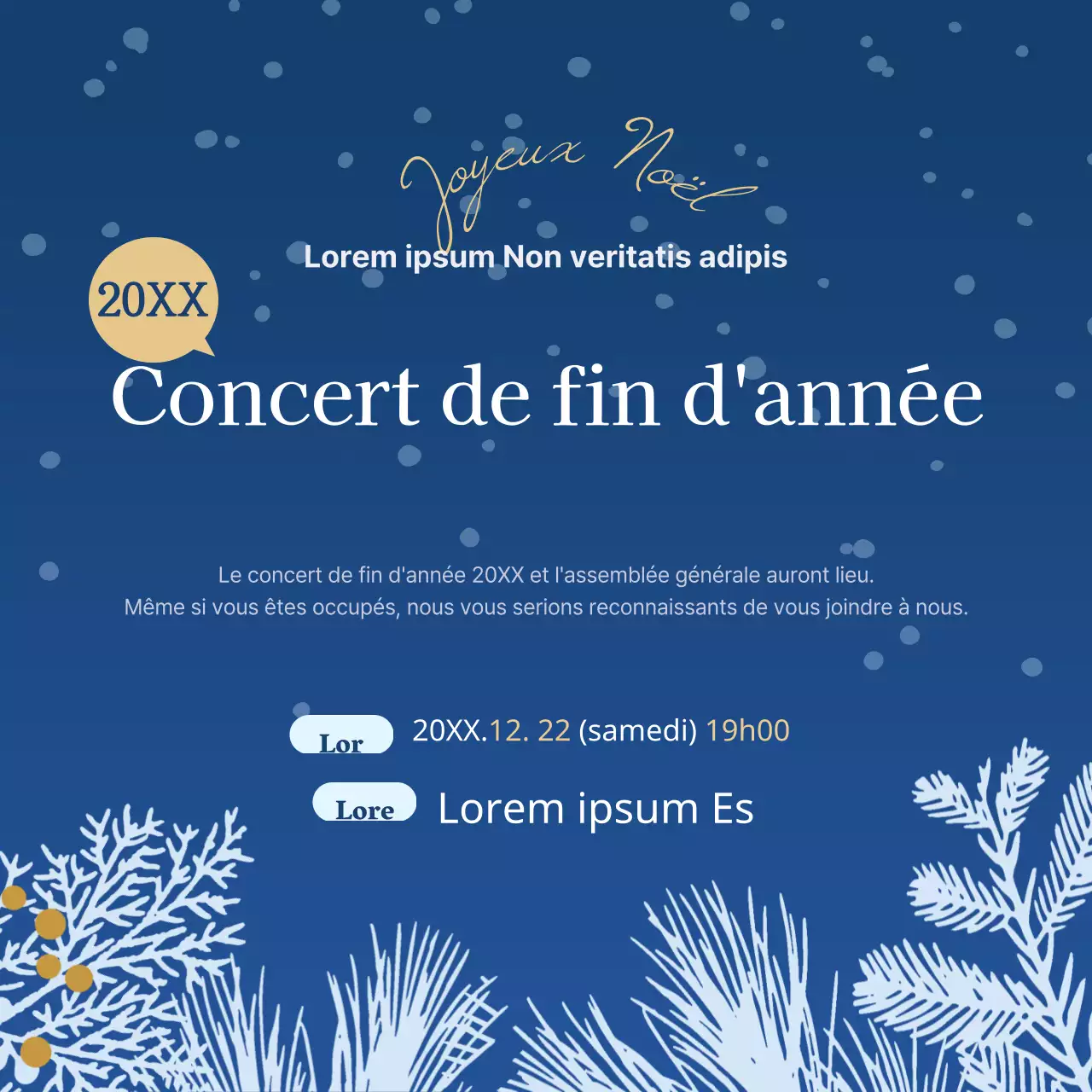 Concert de fin d'année