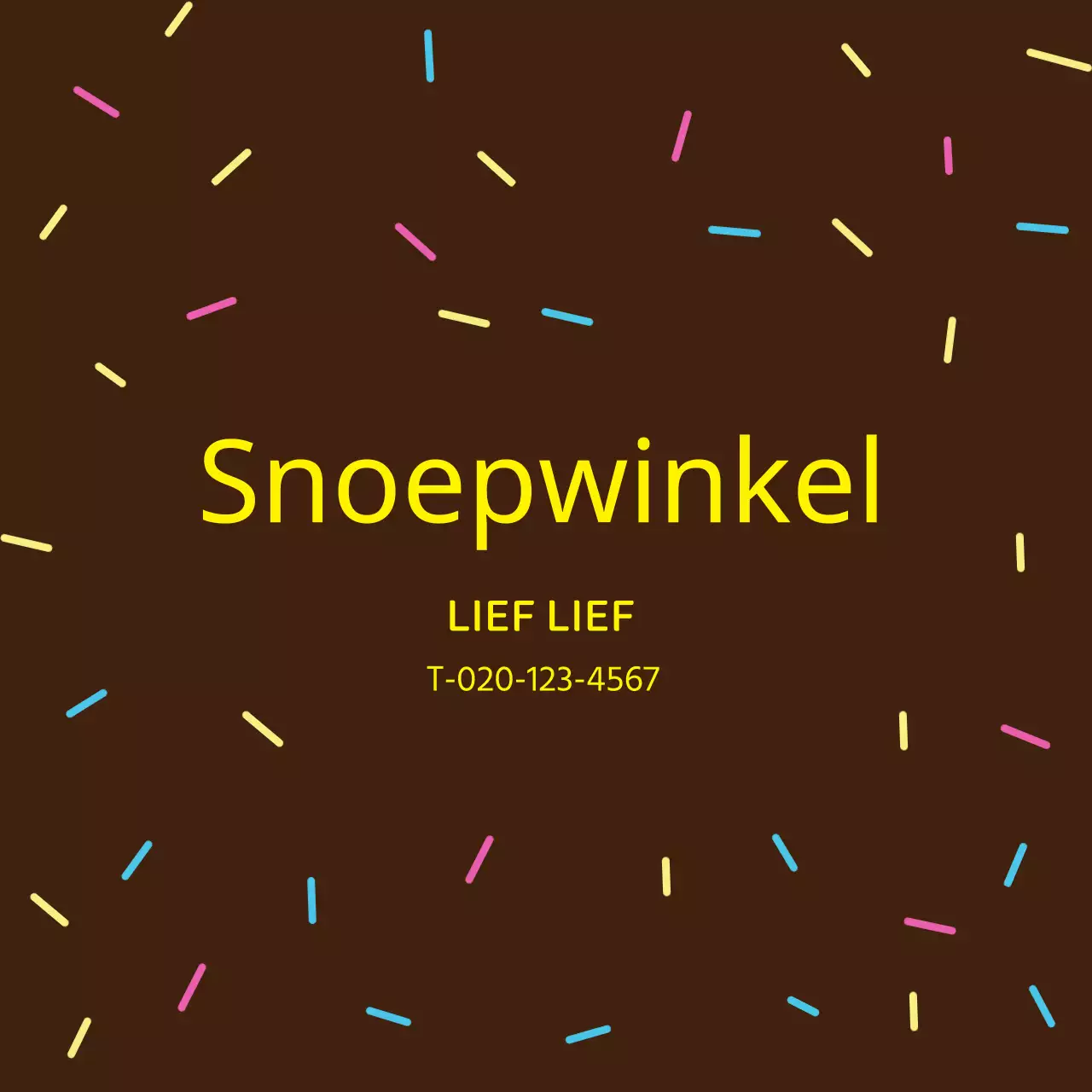 Bruin chocolade geïllustreerd bakkerij etiket