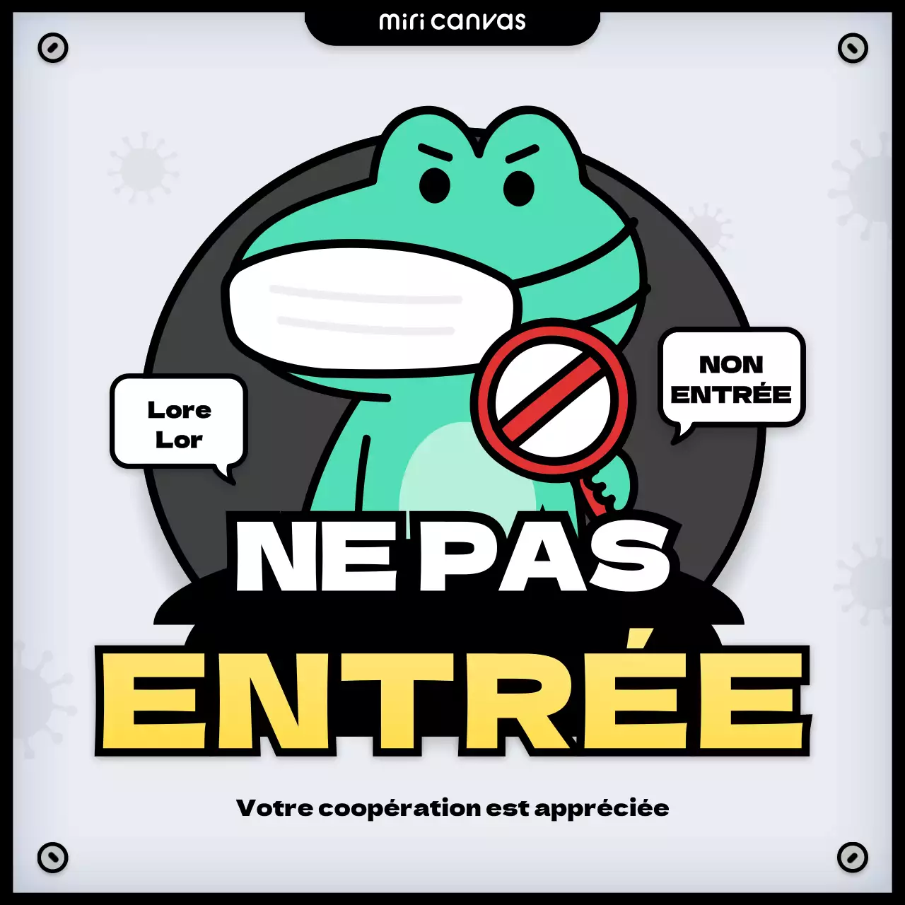 Empêcher les personnes extérieures d'entrer