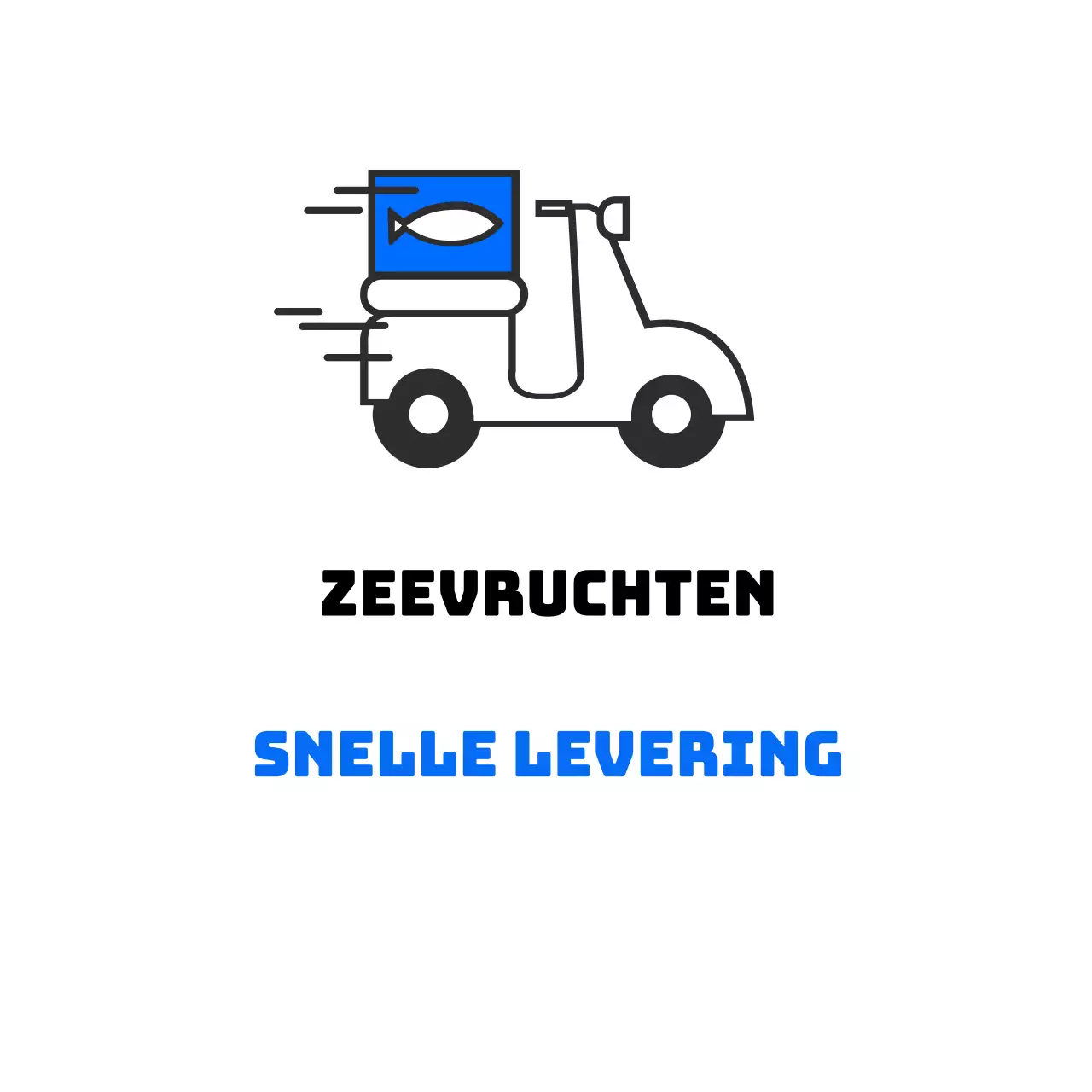 Snelle levering van zeevruchten