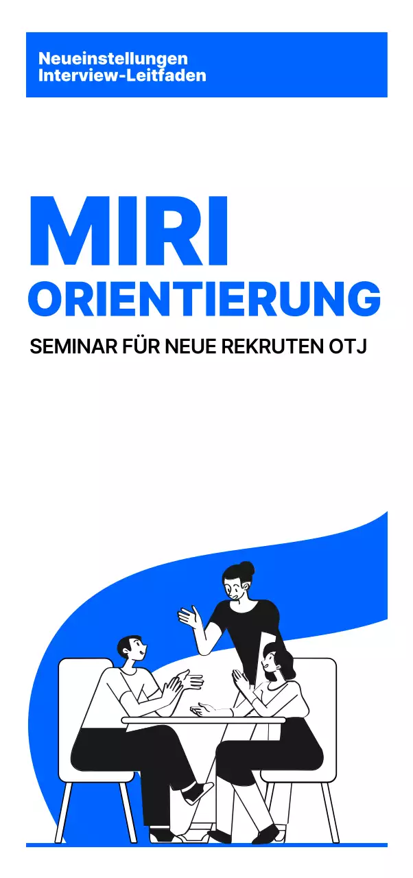 Entwerfen Sie eine Orientierung mit klaren Layouts und Illustrationen