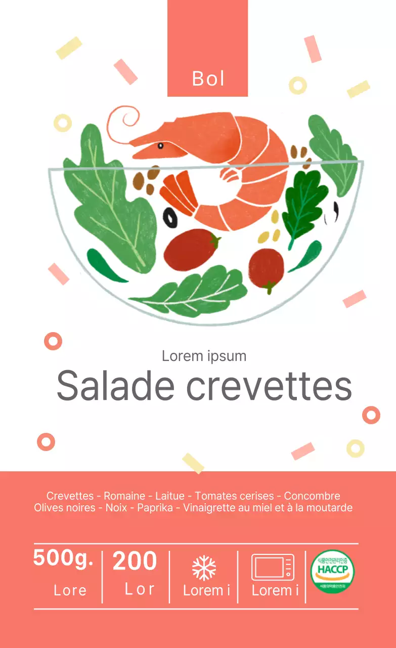 Salade de crevettes