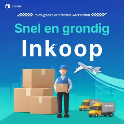 Overzeese aankopen in blauw bevorderen