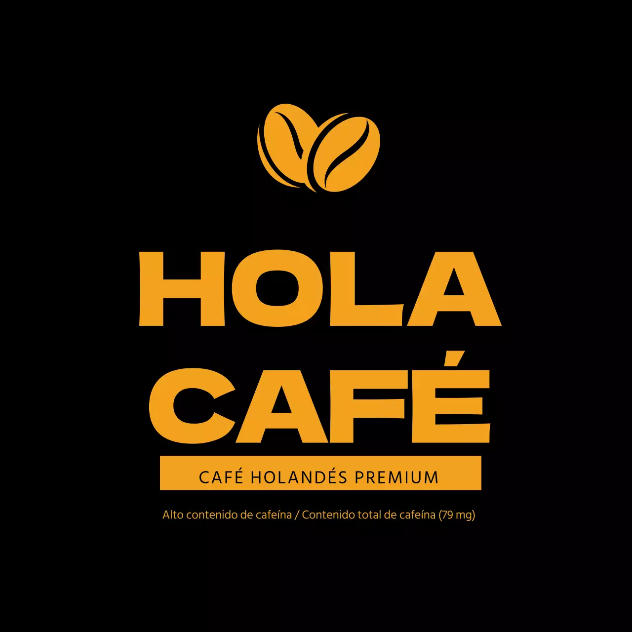 Etiqueta adhesiva de café holandés