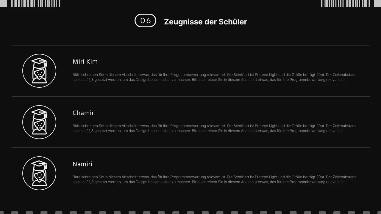 Filmkonzept in Schwarz-Weiß zur Bewerbung der Filmakademie