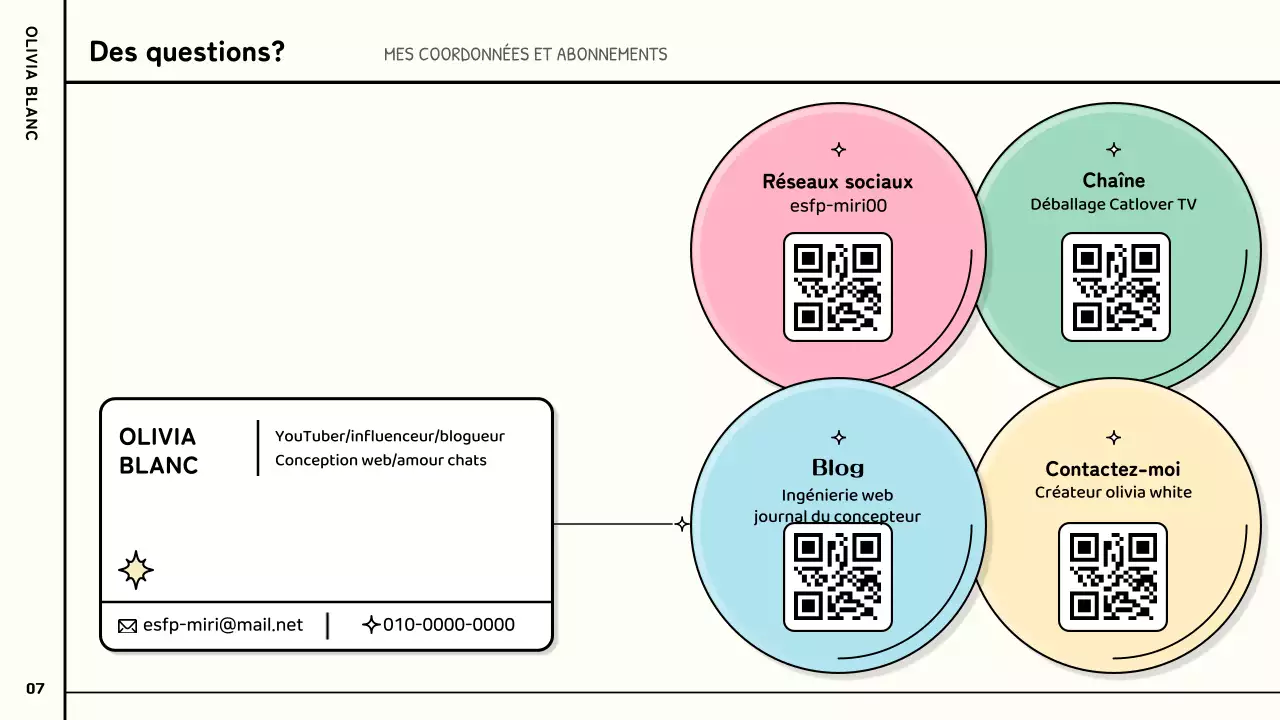Une proposition de collaboration entre YouTubers, mignonne et colorée, en rose, vert et pastel.