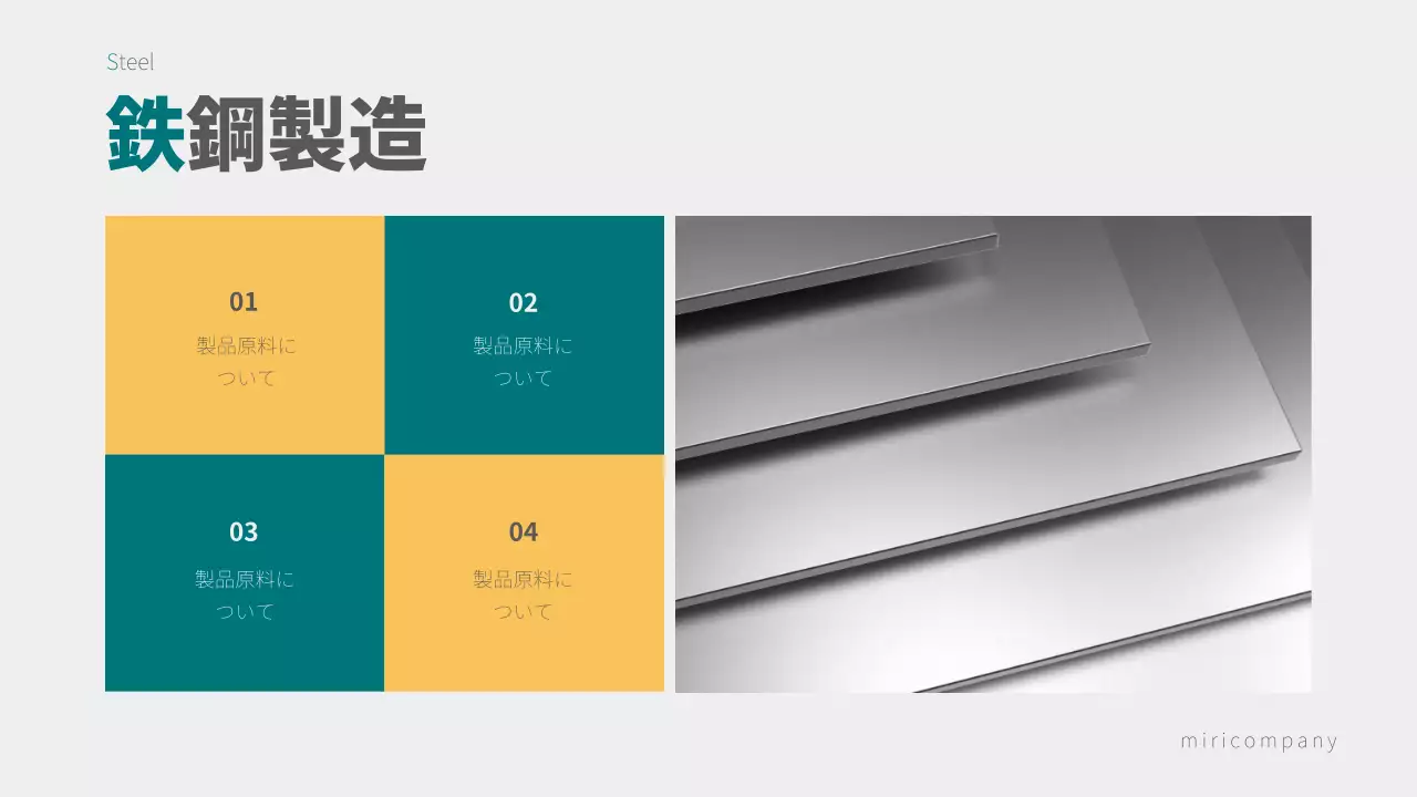 青 シンプル ビジネス 報告書 プレゼンテーション