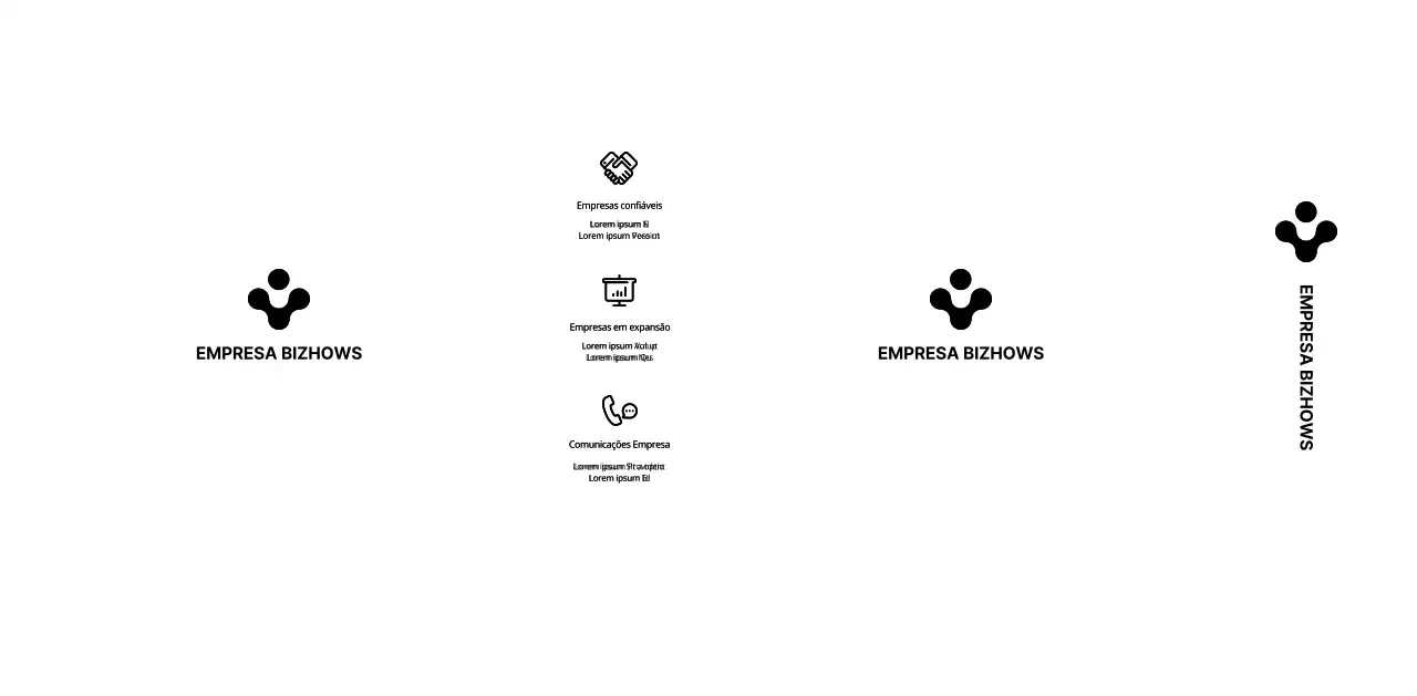 Promover o logótipo da sua empresa num estilo simples