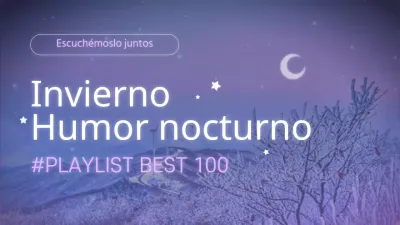 Noche de invierno Música neón imagen en miniatura