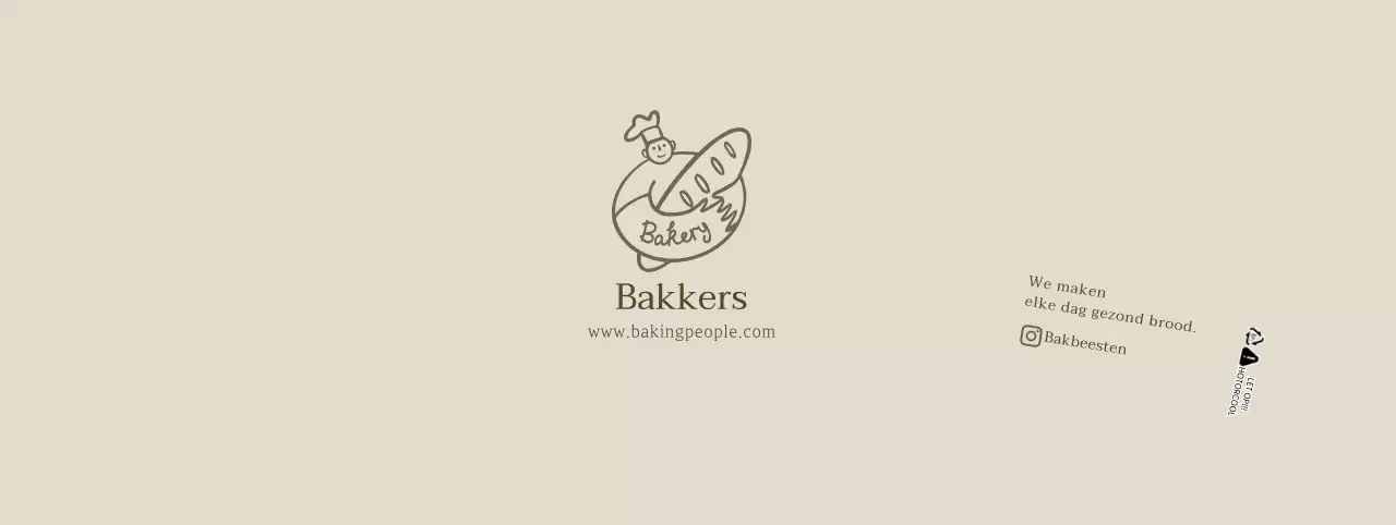 Beige schone illustratie bakkerij cafe