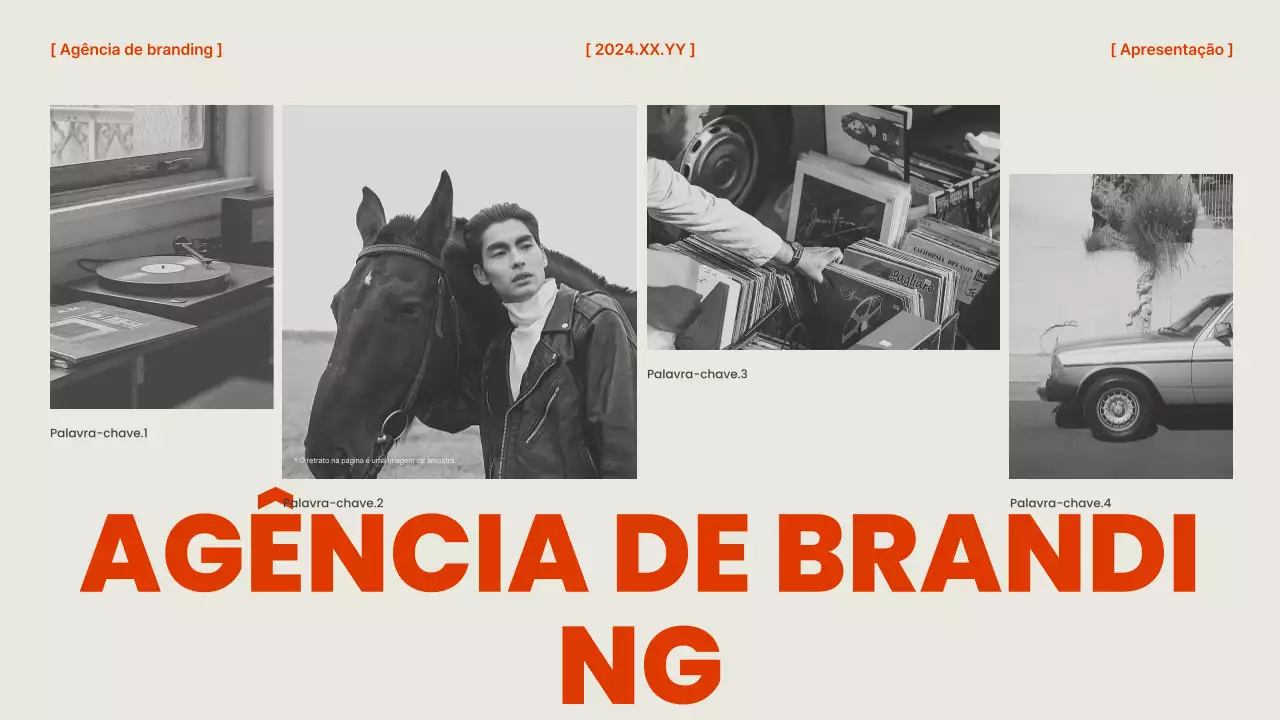 O briefing de uma agência de marcas laranja e chique