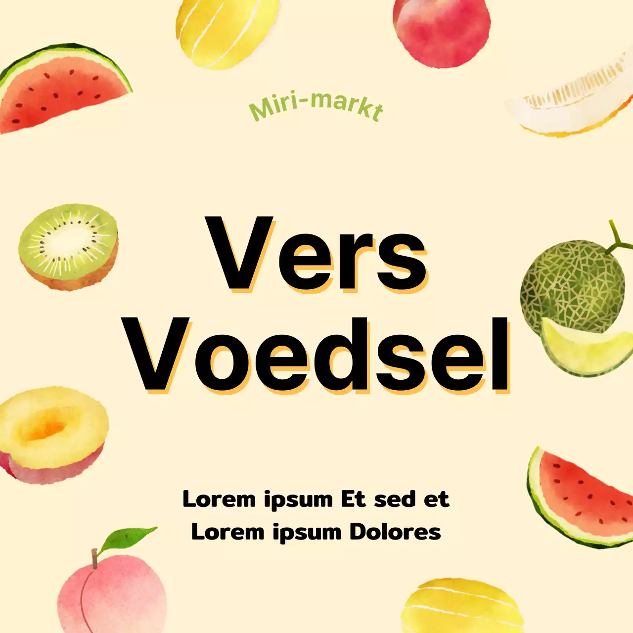 Geïllustreerde Stickers Vers Voedsel