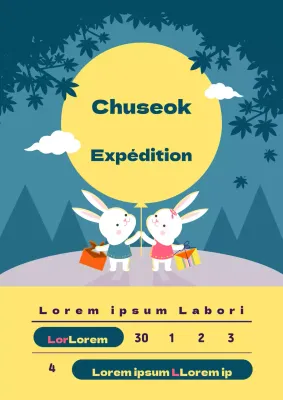 Avis de livraison du Nouvel An sur fond d'illustration orientale rouge et jaune