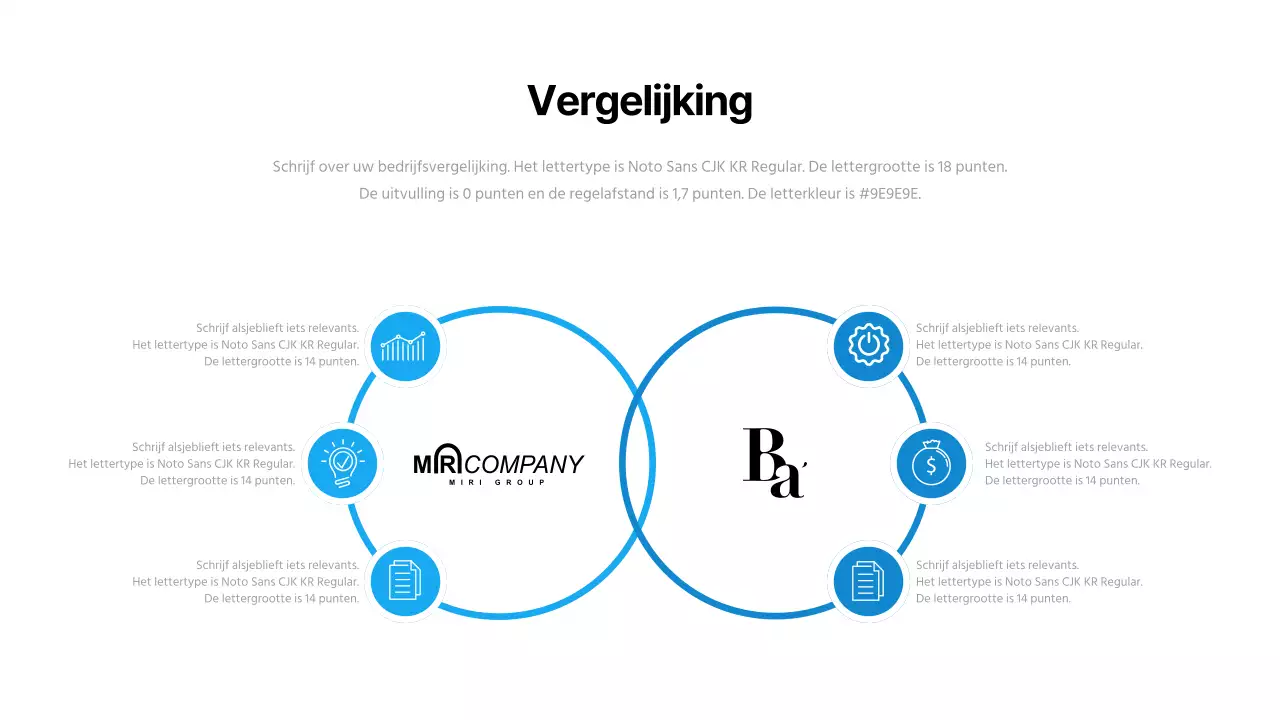 Een eenvoudige blauw-witte sollicitatiebrief voor bedrijven
