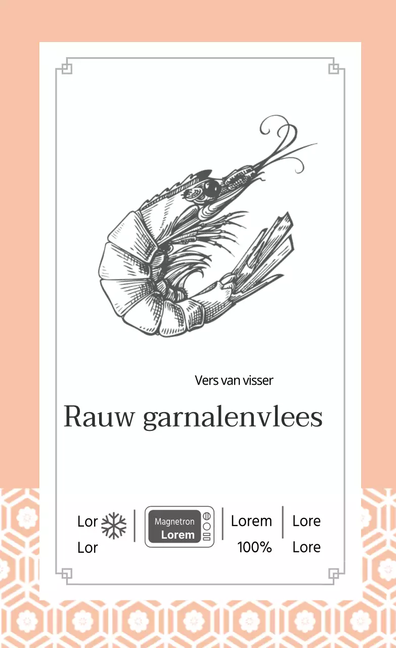 Zeevruchten Rauwe garnalen