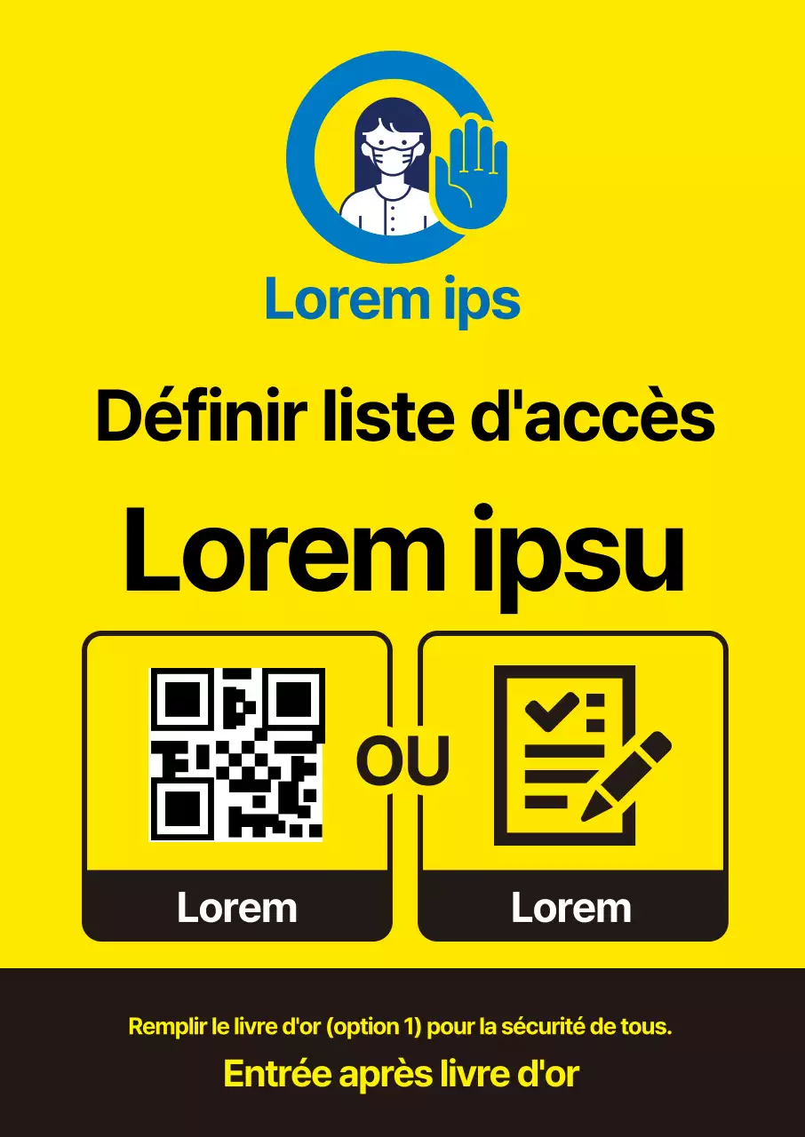 Étiquettes d'inscription pour le coronavirus, illustrées, bleues et soignées