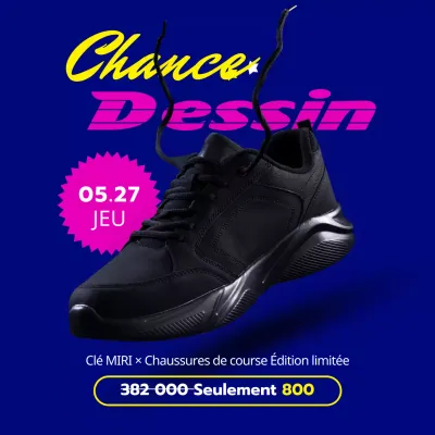 Instructions précises pour le tirage au sort sur fond bleu