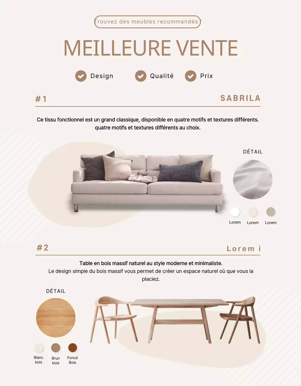 La semaine du mariage en beige