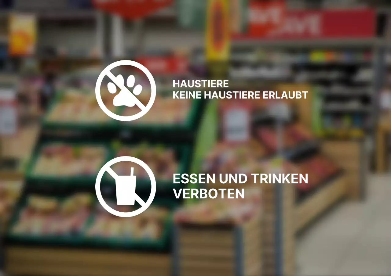 Einfache, stilisierte Beschilderung für Ihr Unternehmen