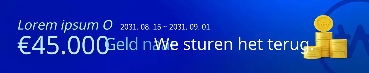 Kleurverloop voorraad gebeurtenis horizontale web banner in blauw en lichtblauw