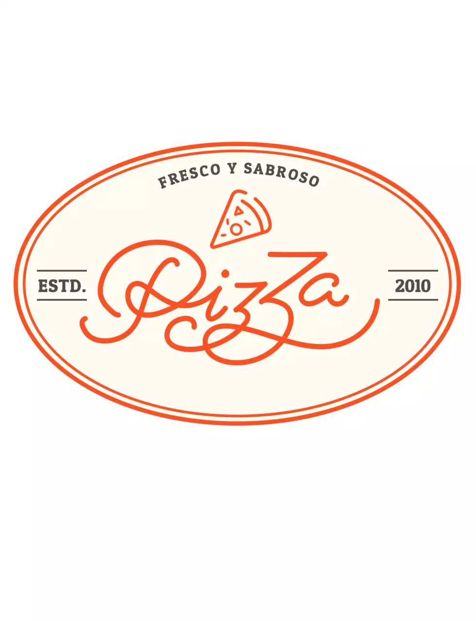 Camiseta restaurante logo pizzería roja