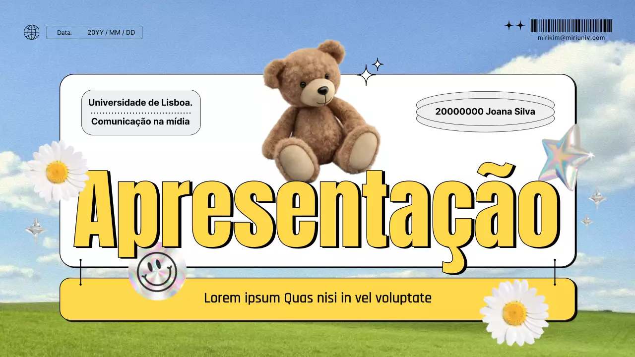 Fundo do céu relatório de estratégia de marketing publicitário kitschy