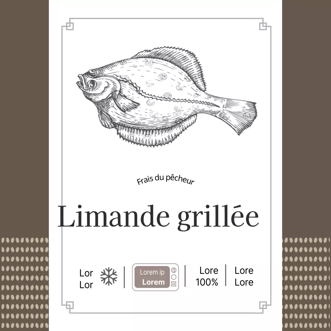 Sole grillée aux fruits de mer