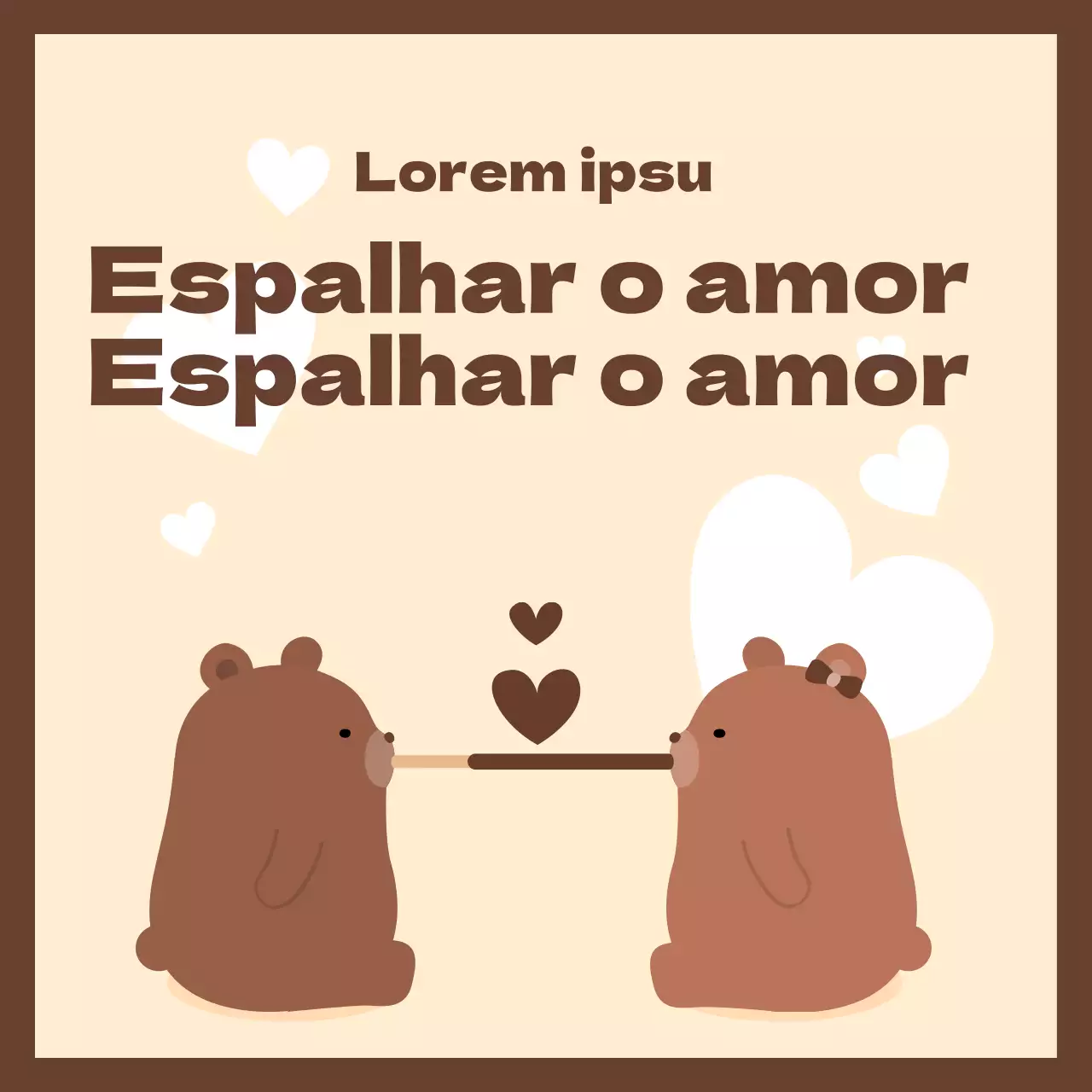 Espalhar o amor