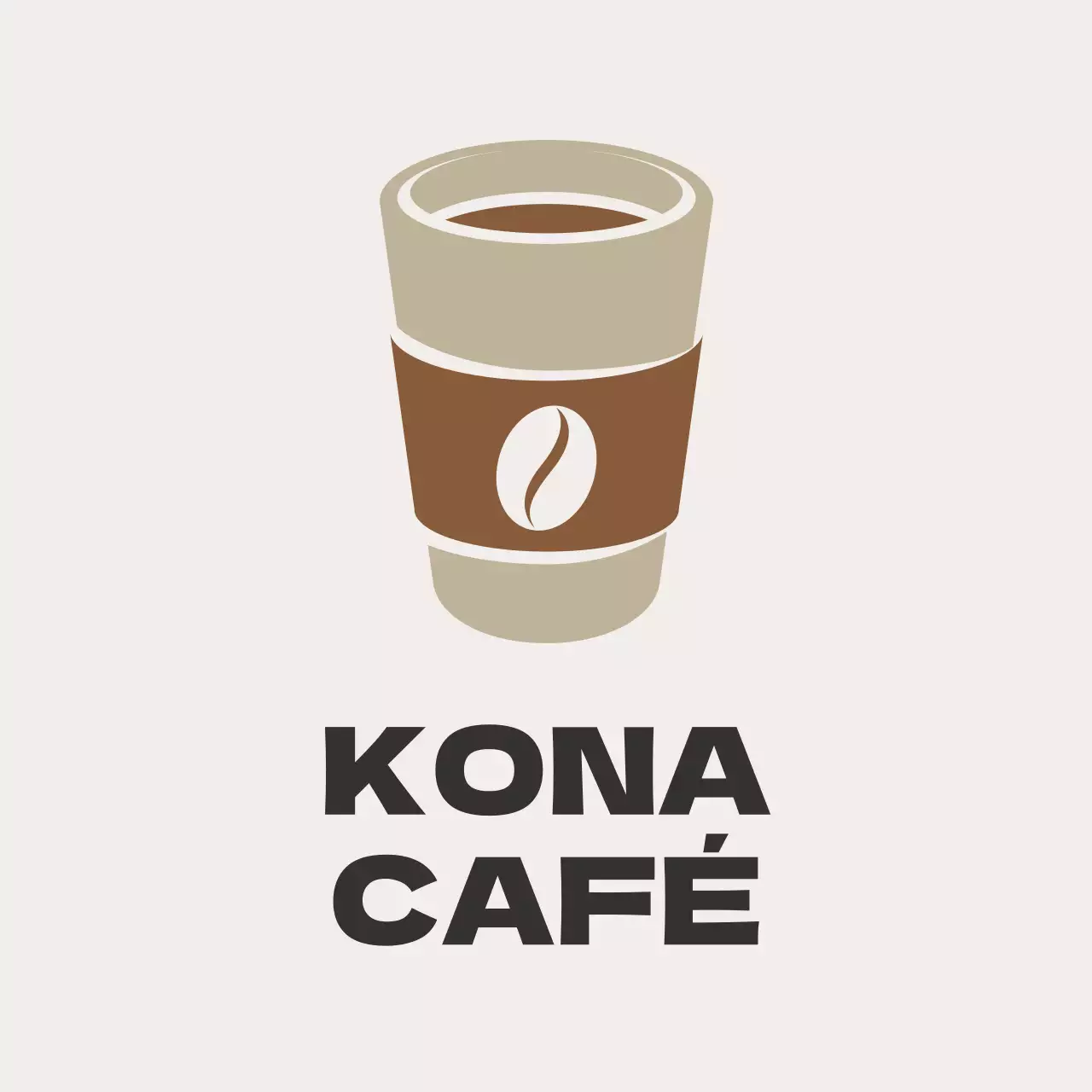 Icono gris simple etiqueta de café