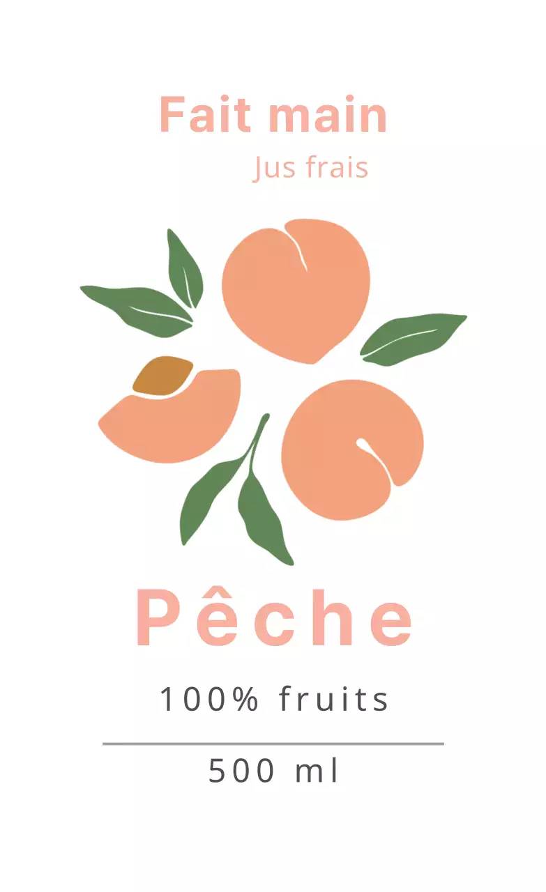 Etiquettes alimentaires mignonnes avec illustrations roses