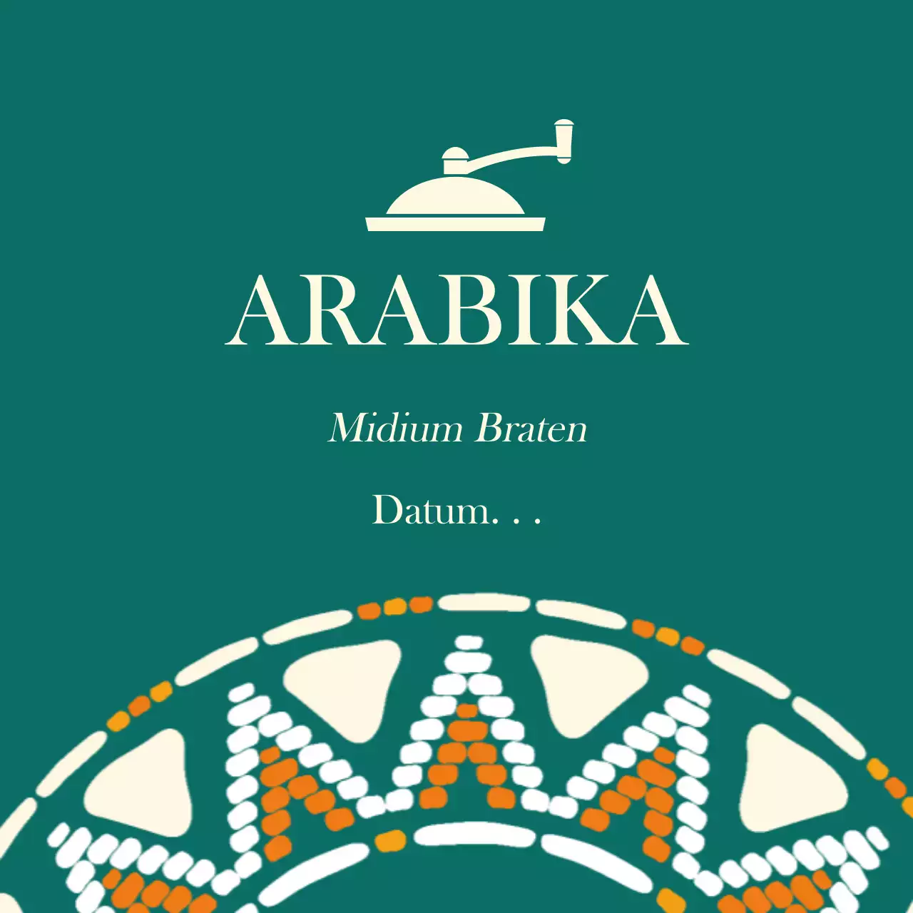 Türkisfarbenes Cafe Kaffee