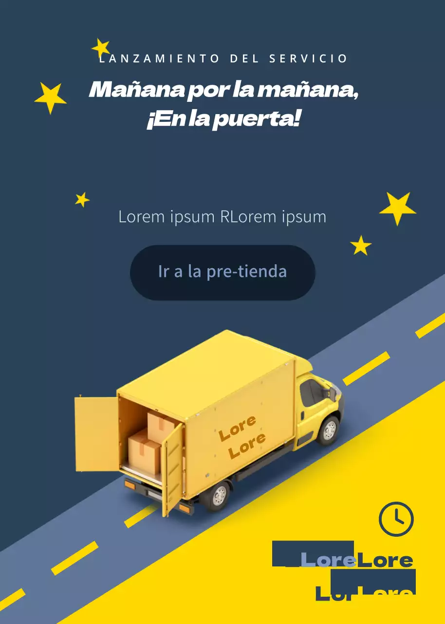 Entrega a primera hora de la mañana