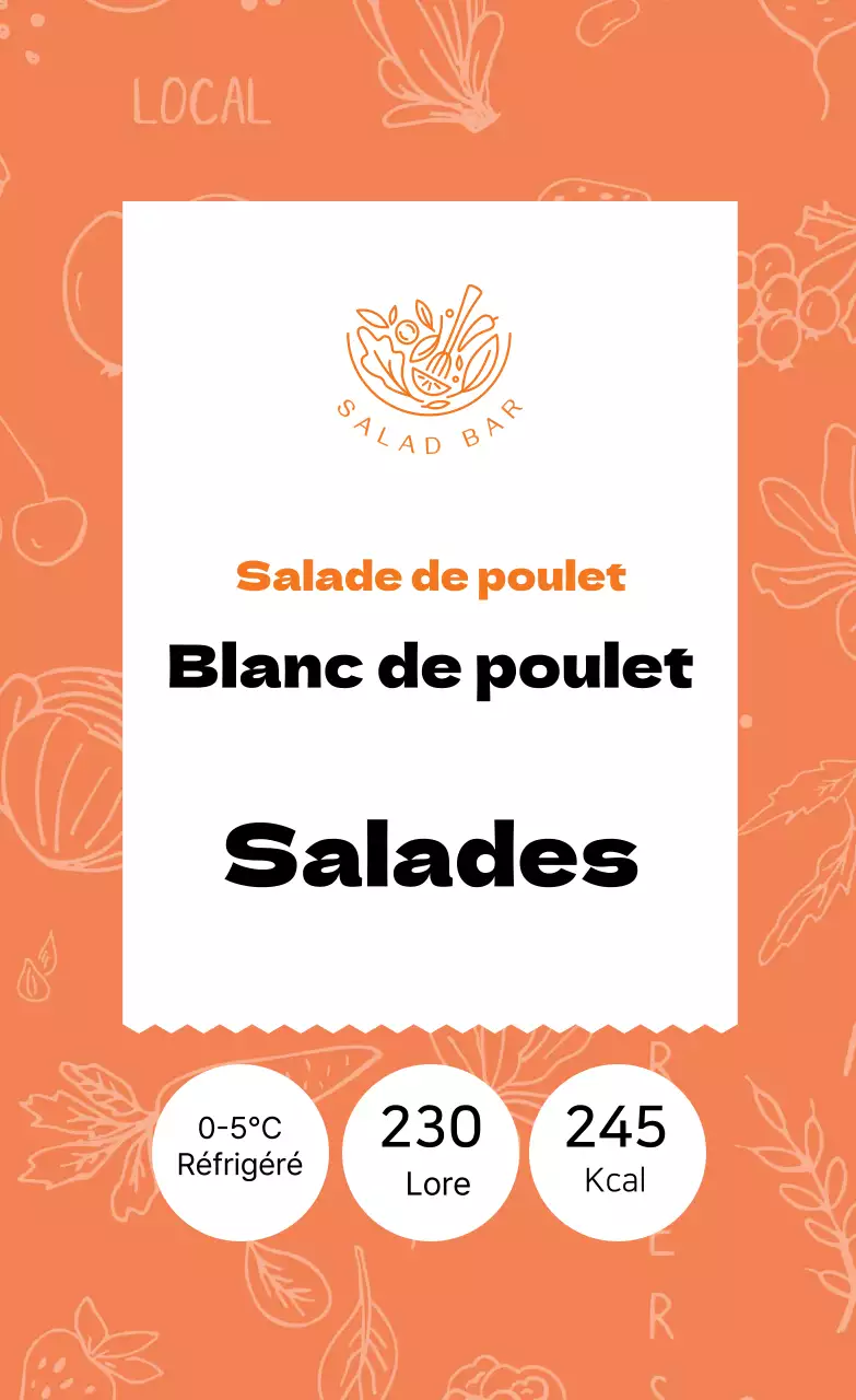 Salade de blanc de poulet