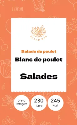 Salade de blanc de poulet