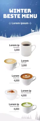 Promoot je winter beste koffie menu