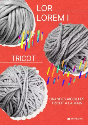 Couverture pop art en rouge