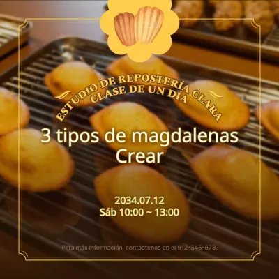 Resumen de las clases de un día de Yellow Baking