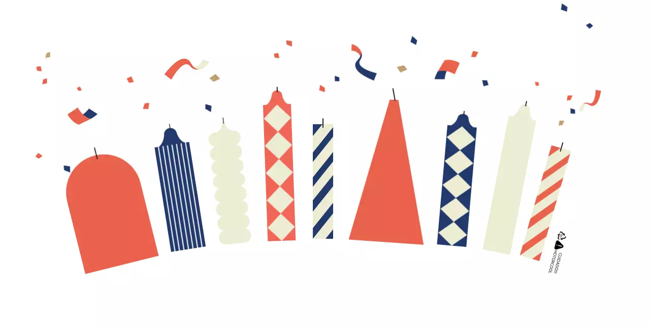 Copos de papel coloridos para festas